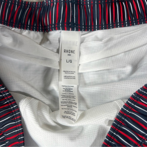 Rhône R&R 7.5” Swim Trunks Men’s Large Classic Fit 4 Way Stretch Shadow Plub New - Picture 3 of 6